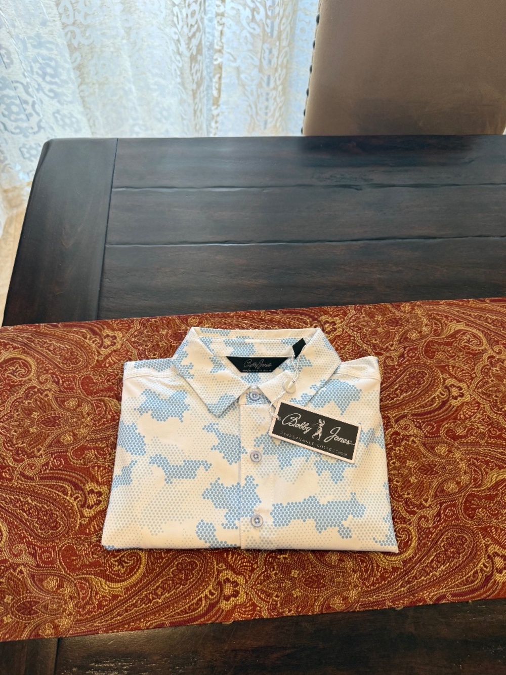 Bobby Jones Men's Small Air Performance Collection Polo MSRP $110